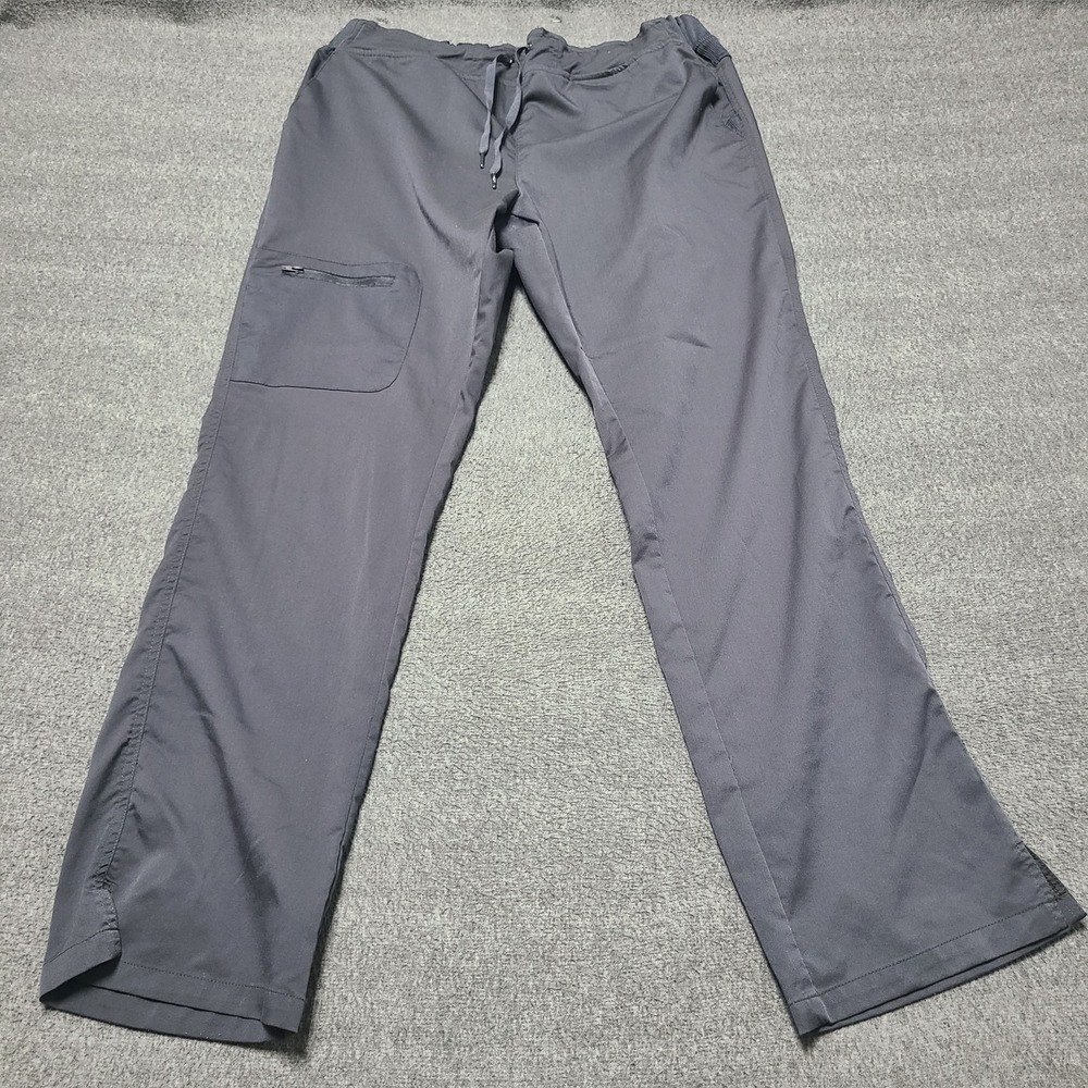 Epic Comfort Stretch XLT Pewter Scrub Pants Men's Cargo Drawstring